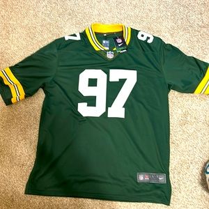 Nike Green and Yellow Men's Shirt